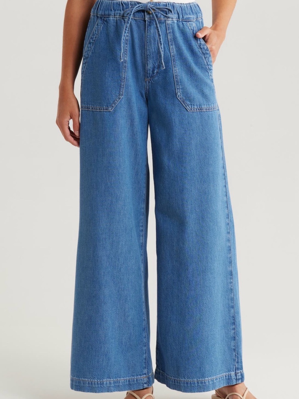 PAIGE Rumi High Rise Wide Leg Jeans
